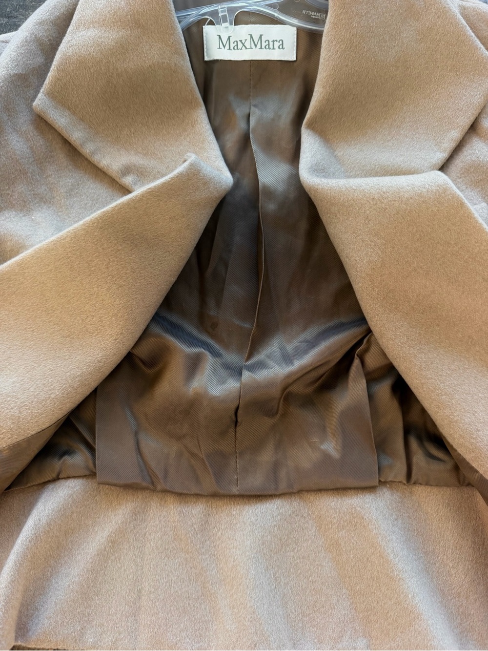 Max Mara Italy 100% Camelwool Cropped Single Breasted Jacket Blazer US 10 - Picture 8 of 12